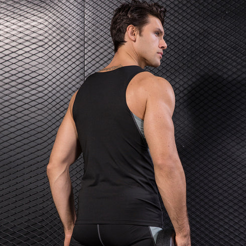 Men's Stretch Body Shaper Play Basketball Running Tank