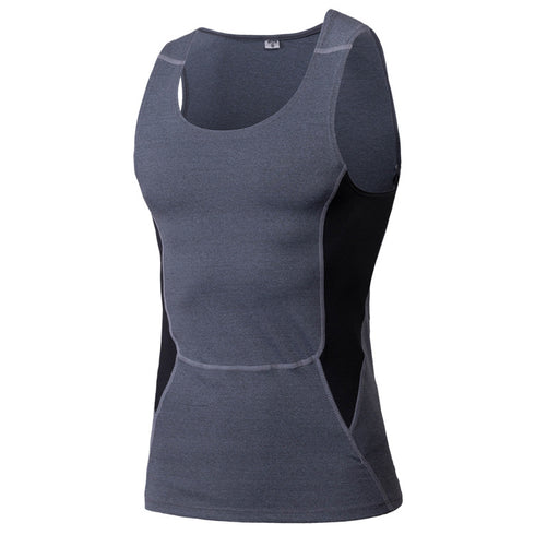 Men's Stretch Body Shaper Play Basketball Running Tank