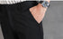 Men's Stretch Pleat-Front Cropped Plus Size Dress Pants