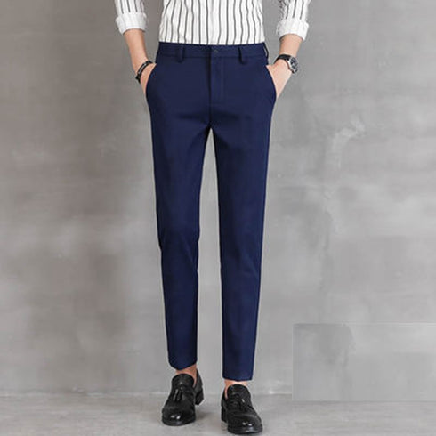 Men's Stretch Pleat-Front Plus Size Dress Pants