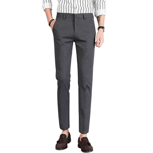 Men's Stretch Pleat-Front Plus Size Dress Pants