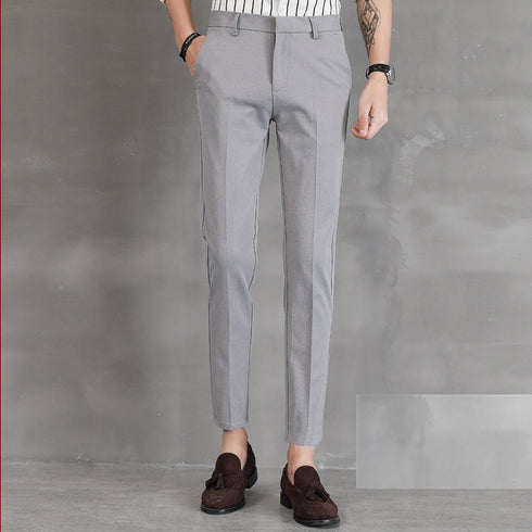 Men's Stretch Pleat-Front Plus Size Dress Pants