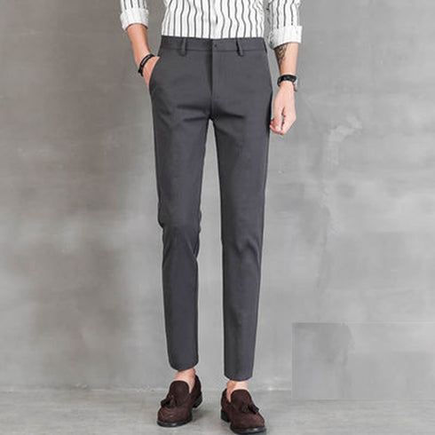 Men's Stretch Pleat-Front Plus Size Dress Pants