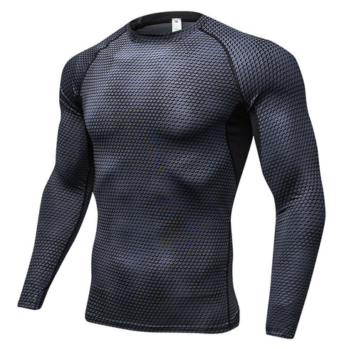 Men's Stretchy Skinny Sweatshirts Fitness Sport Top