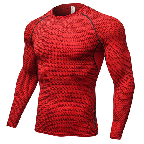 Men's Stretchy Skinny Sweatshirts Fitness Sport Top