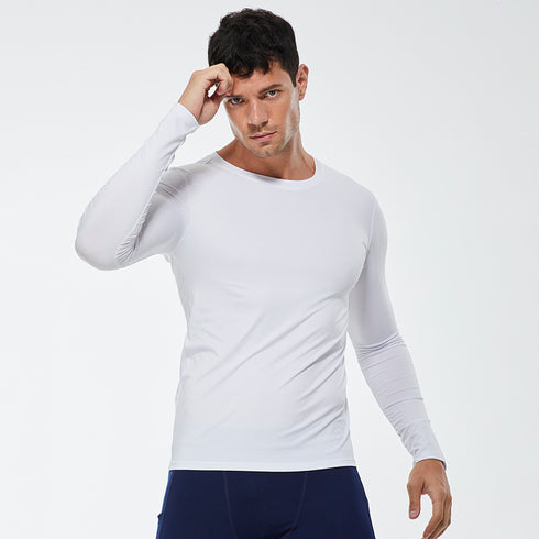 Men's Stretchy Sweatshirts Top Fitness Sport Undershirt