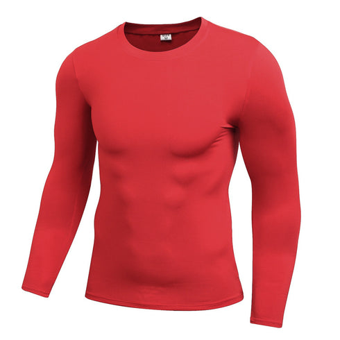 Men's Stretchy Sweatshirts Top Fitness Sport Undershirt