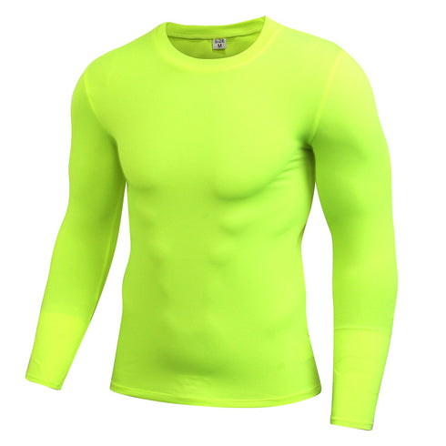 Men's Stretchy Sweatshirts Top Fitness Sport Undershirt