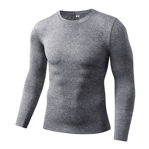 Men's Stretchy Sweatshirts Top Fitness Sport Undershirt