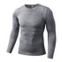 Men's Stretchy Sweatshirts Top Fitness Sport Undershirt