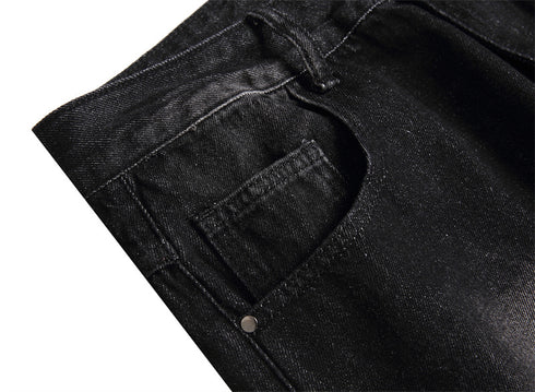 Men's Summer Distressed Casual Straight Denim Jean Shorts