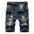 Men's Summer Distressed Casual Straight Denim Jean Shorts