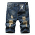 Men's Summer Distressed Casual Straight Denim Jean Shorts