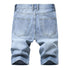 Men's Summer Distressed Casual Straight Denim Jean Shorts