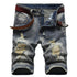 Men's Summer Distressed Casual Straight Denim Jean Shorts