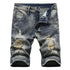 Men's Summer Distressed Casual Straight Denim Jean Shorts