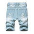 Men's Summer Distressed Casual Straight Denim Jean Shorts