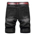 Men's Summer Distressed Casual Straight Denim Jean Shorts