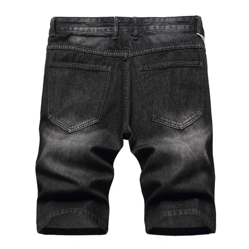 Men's Summer Distressed Casual Straight Denim Jean Shorts