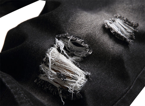 Men's Summer Distressed Casual Straight Denim Jean Shorts