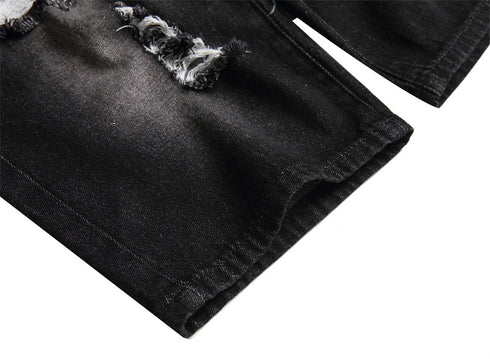 Men's Summer Distressed Casual Straight Denim Jean Shorts