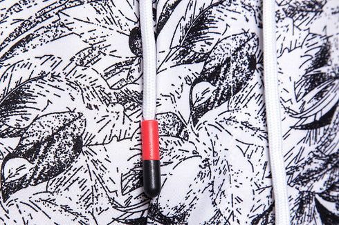 Men's Summer Printed Casual Beach Shorts With Drawstring