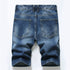 Men's Summer Slim Fit Holes Casual Denim Jean Shorts