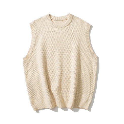 Men's Sweater Vest Sleeveless Round Neck Tank Top
