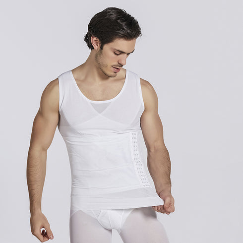 Men's Tank Tops Chest Abdomen Side Rows Clasp Undershirts