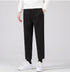 Men's Thicken Slim Fit Cropped Pleat-Front Dress Pants