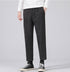 Men's Thicken Slim Fit Cropped Pleat-Front Dress Pants