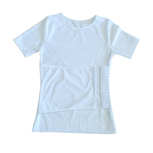 Men's Tummy Compression 3 Rows Clasp Short Sleeve Shapewear