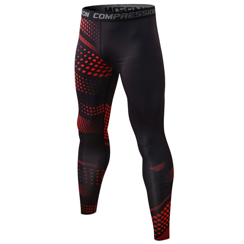 Men's UV Blocking Running Tights Gym Compression Leggings