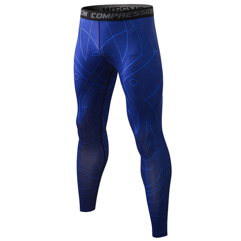 Men's UV Blocking Running Tights Gym Compression Leggings