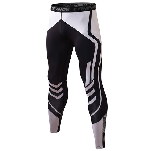 Men's UV Blocking Running Tights Gym Compression Leggings