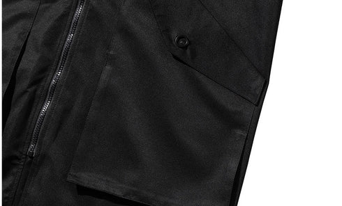 Men's Warm Windbreaker Full-Zip Mid-Long Jacket