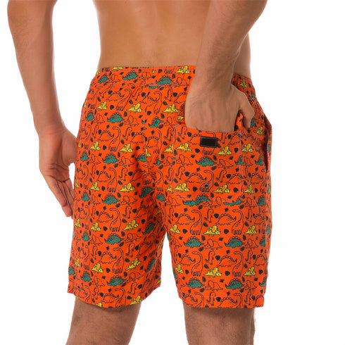 Men's Water Sport Printed Lightweight Swim Trunks