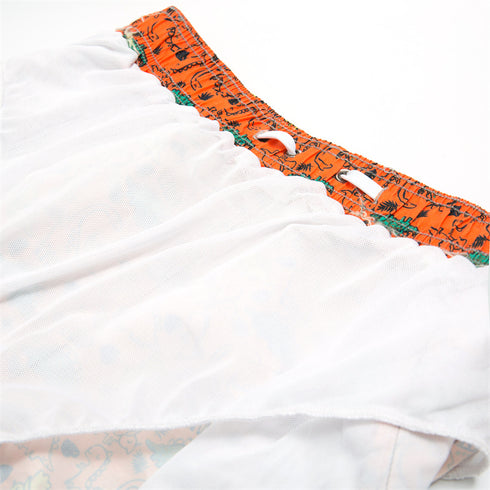 Men's Water Sport Printed Lightweight Swim Trunks