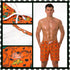 Men's Water Sport Printed Lightweight Swim Trunks