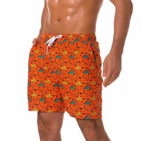 Men's Water Sport Printed Lightweight Swim Trunks
