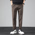 Men's Flat Front Winter Athletic Straight Leg Cropped Pants