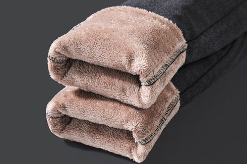 Men's Flat Front Winter Athletic Straight Leg Cropped Pants