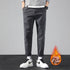 Men's Flat Front Winter Athletic Straight Leg Cropped Pants