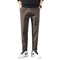 Men's Flat Front Winter Athletic Straight Leg Cropped Pants