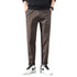 Men's Flat Front Winter Athletic Straight Leg Cropped Pants