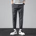 Men's Flat Front Winter Athletic Straight Leg Cropped Pants