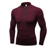 Men's Winter Brushed Running Skinny Quick Dry Shirt