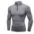 Men's Winter Brushed Running Skinny Quick Dry Shirt