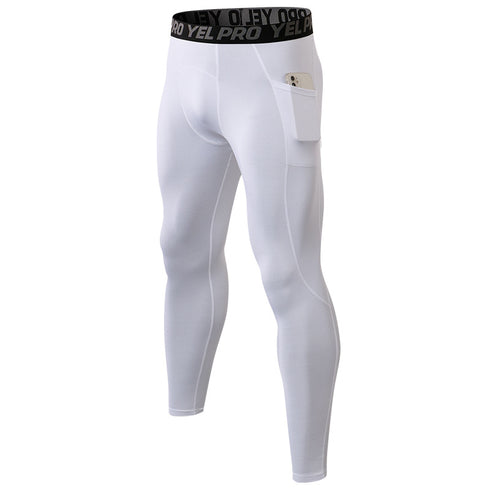 Men's Winter Brushed Running Skinny Stretchy Pants
