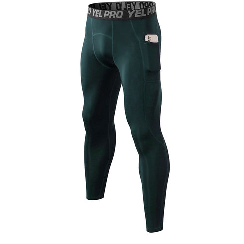 Men's Winter Brushed Running Skinny Stretchy Pants